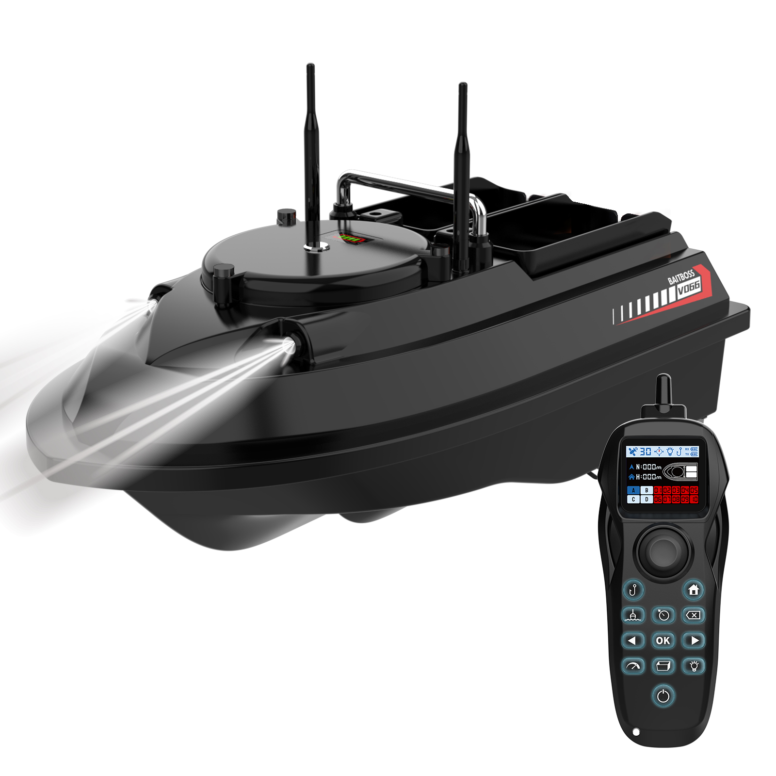 Flytec V066 GPS (Два бункера)